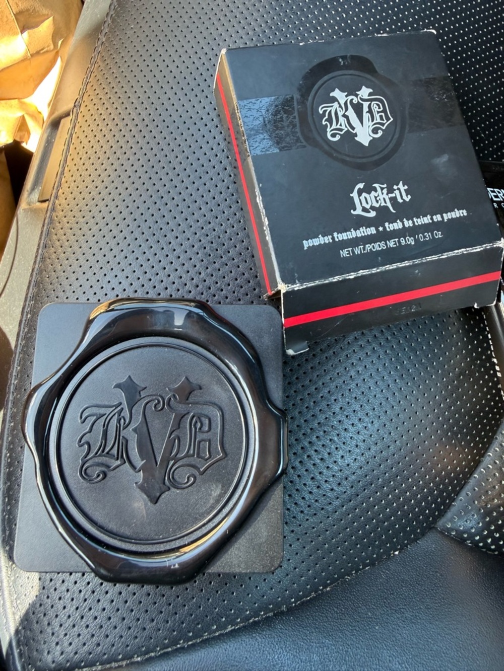 Kat Von D Lock-It Powder Foundation Compact in Black